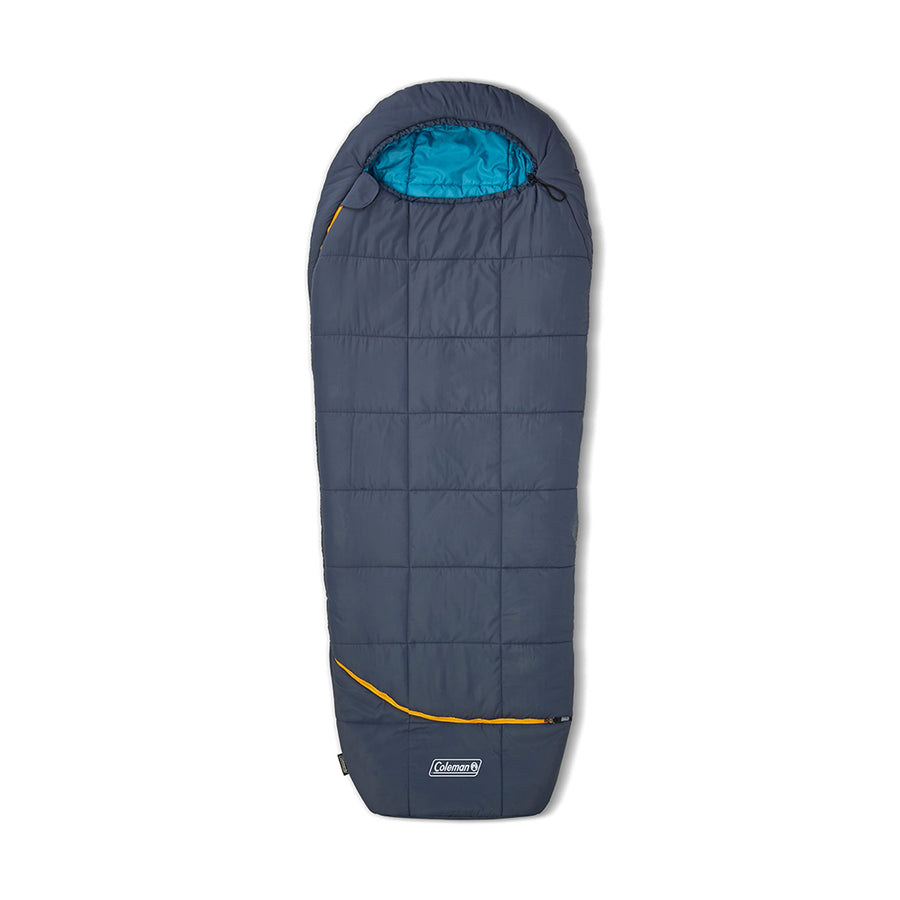 Coleman Cold-Weather Big Bay 0/20/40°F Sleeping Bag, Adult Mummy Sleeping Bag with Headrest, Foot Ventilation, & Storage Sack, Big & Tall Options