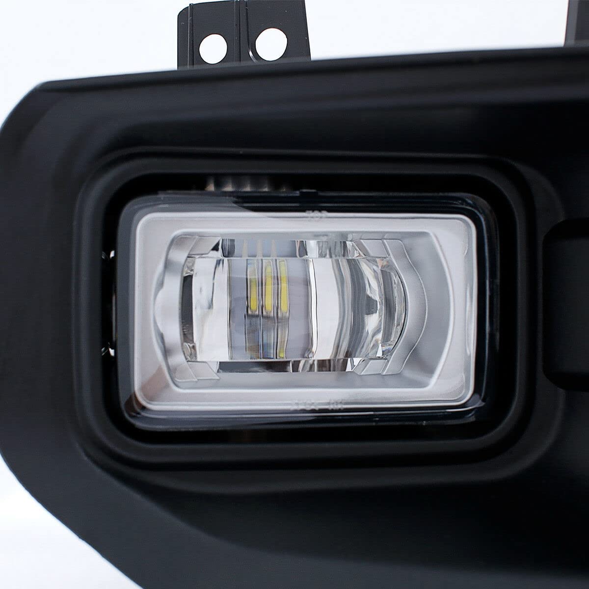 OEM Replica Black Horse Fog Light Clear Compatible with 2015-2016 Ford F-150-FR650OE-LED