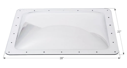SL1824-24" x 18" x 4", Clear ICON 01852 RV Skylight