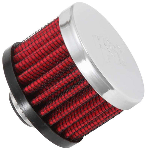 K&N Air Filter/Breather Vent: High Performance, Premium, Washable, Replacement Engine Filter: Flange Diameter: 0.375 in, Filter Height: 1.5 in, Flange Length: 0.4375 in, Shape: Breather, 62-1320