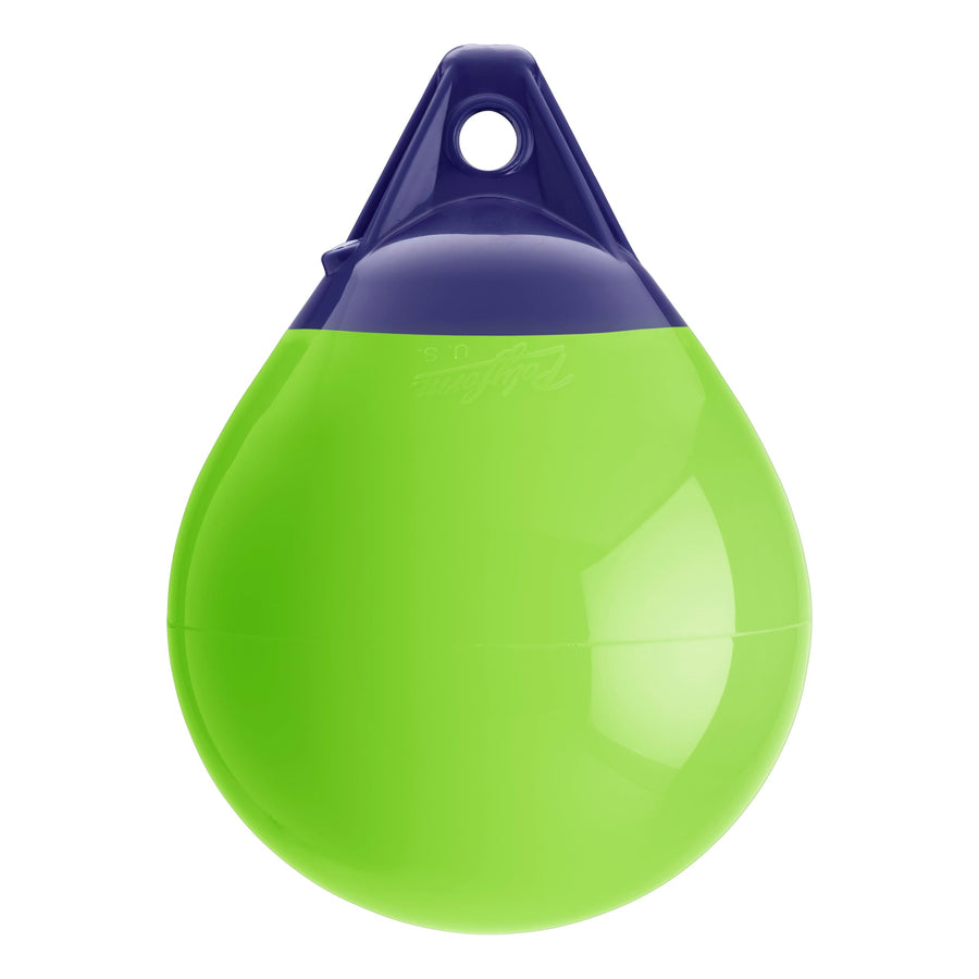 A-1 Standard Blue Ropehold - Lime Polyform A-Series Buoy