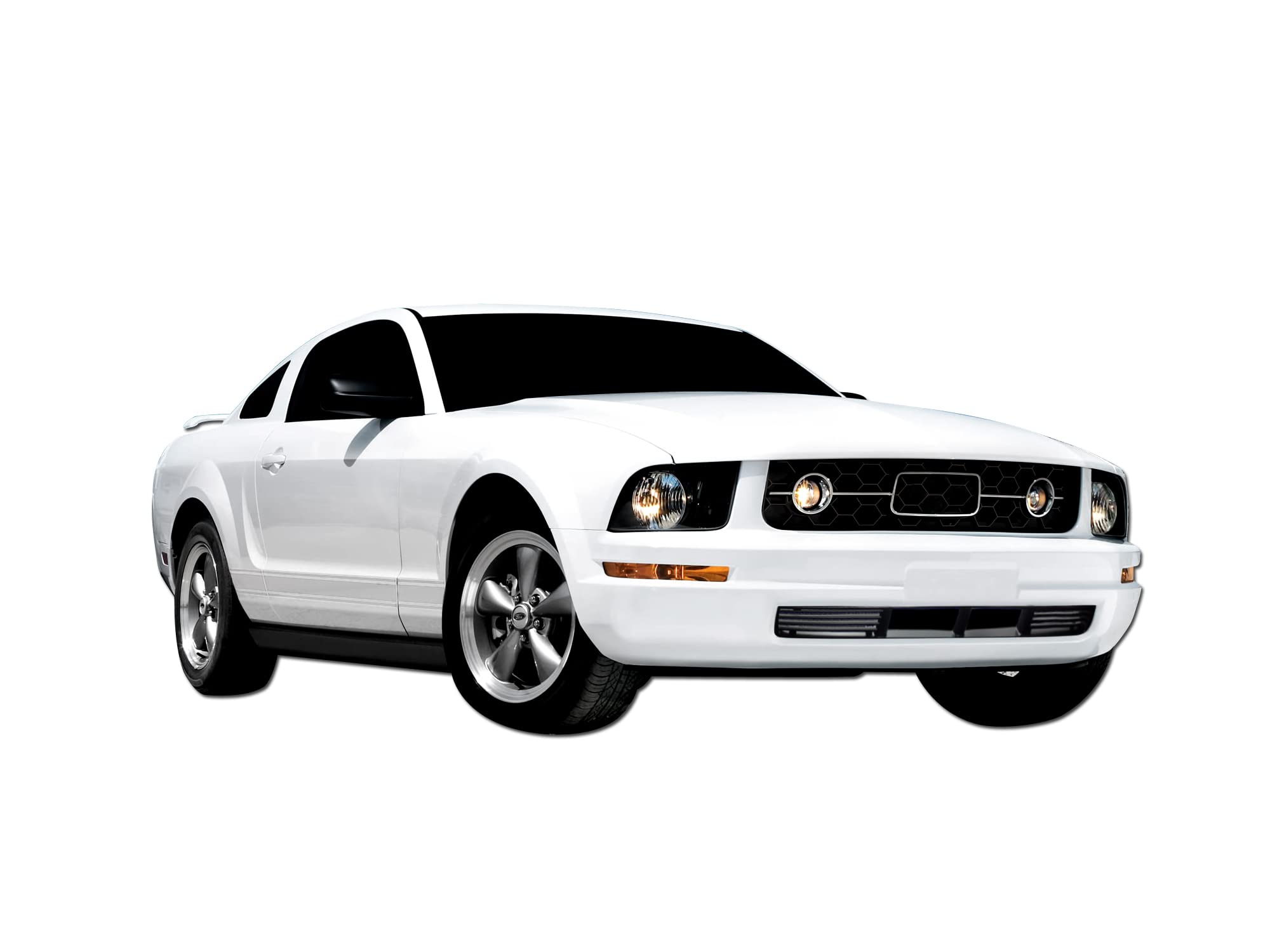 7148406 Armordillo USA OE Style Grille Fits 2005-2009 Ford Mustang Base Model-Matte Black (Excl. GT)