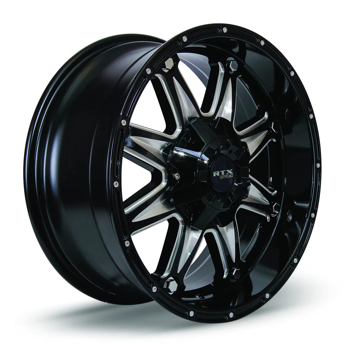 OFFROAD RTX Spine, 18 x 9, 8 x 180, 15, 125, Black MACHINED 081865