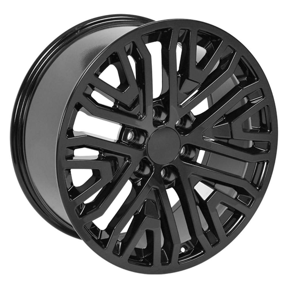 20 Inch OE Wheels CV37 Rim Fits Sierra 1500 Style 6x139.7 20x9 Gloss Black - Hollander 5906 (1)