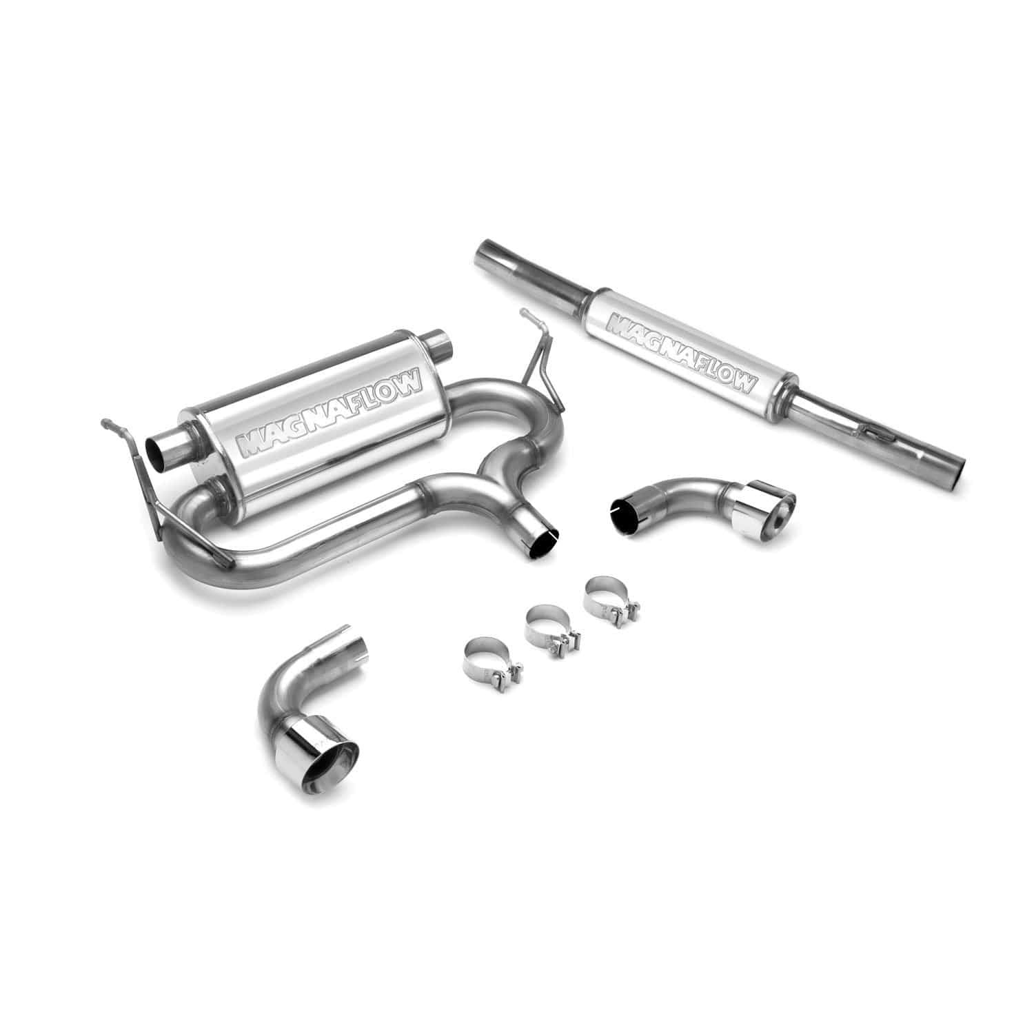 Performance Exhaust MagnaFlow System 16650: Cat-Back, Touring Series, Compatible with 2004 Volkswagen R32