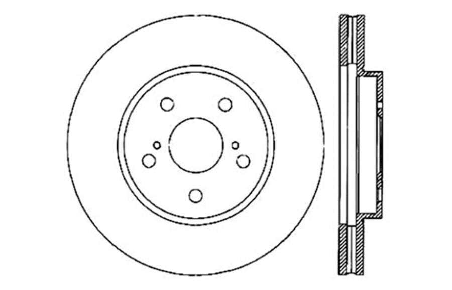 Sport Drilled/Slotted Brake Rotor StopTech 127.44130L (Front Left), 1 Pack
