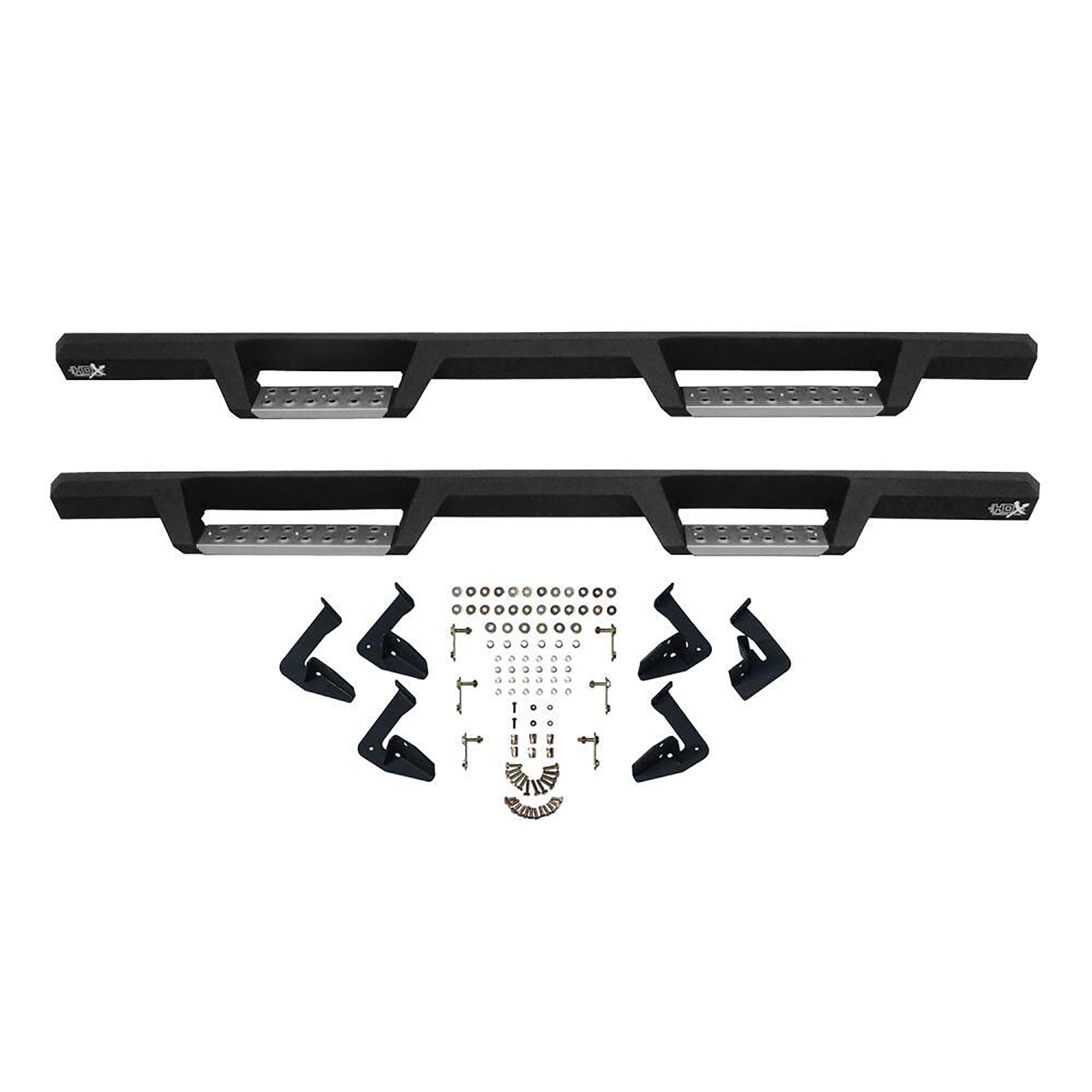 Westin HDX 56-135652 Stainless Drop Nerf Bars fits 2009-2018 Ram 1500 2019-2024 500 Classic 2010-2025 Ram 2500 3500 Crew Cab (Exc Cab Chassis with Def Tanks) Textured Black Pair