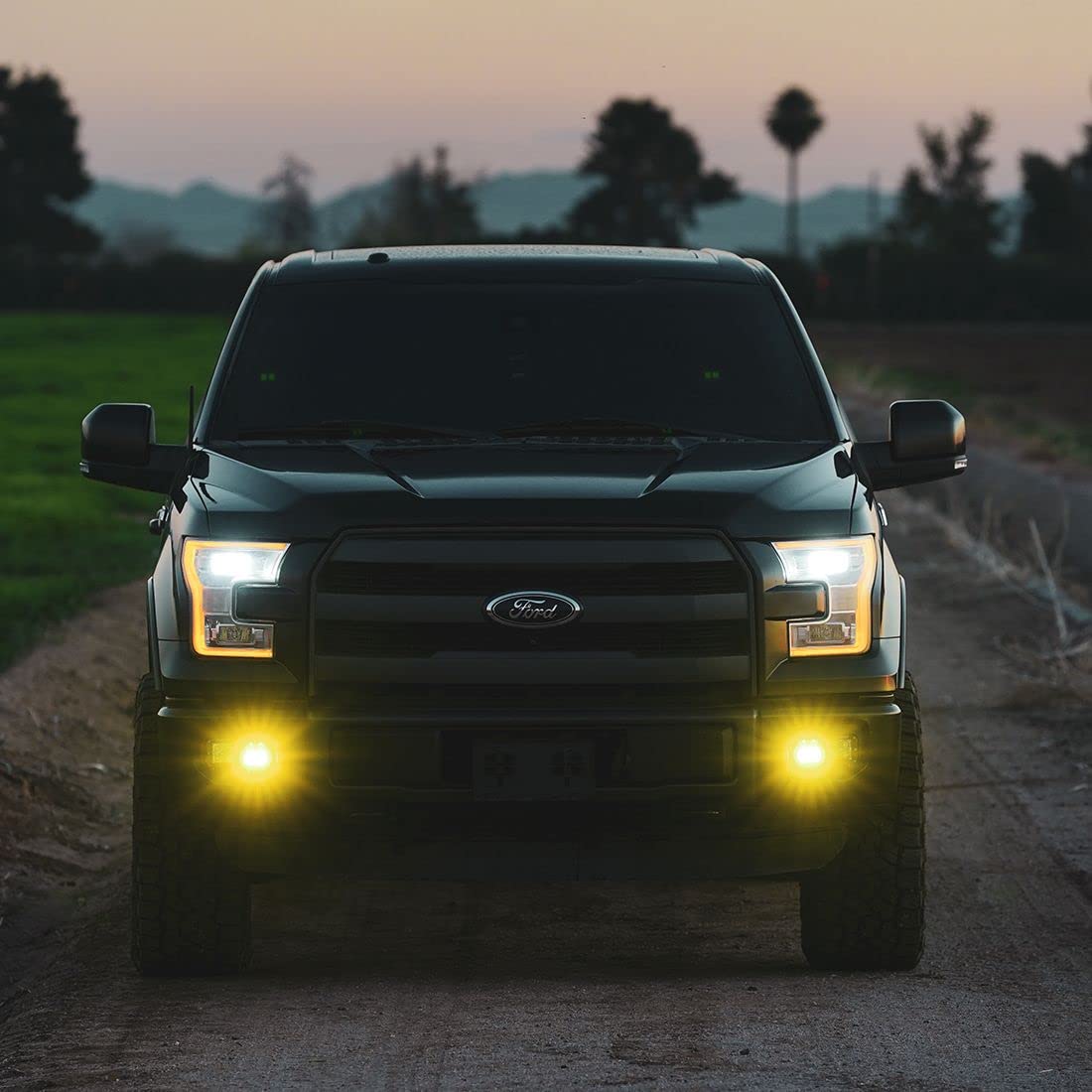D-Series RIGID 50482 - SAE Compliant Fog Lights Yellow/White Pair