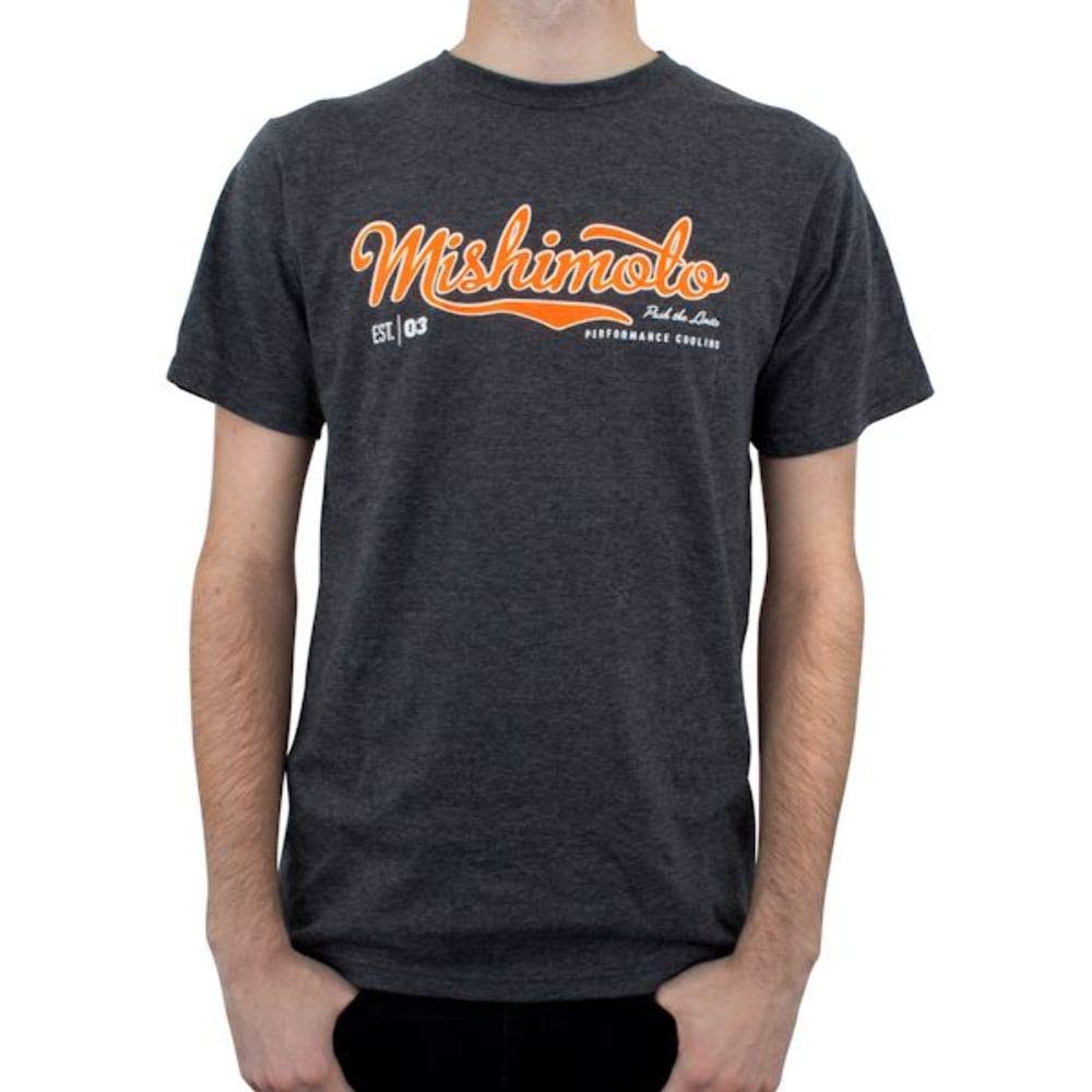 Men's Mishimoto Athletic Script T-Shirt (Gray, Large)