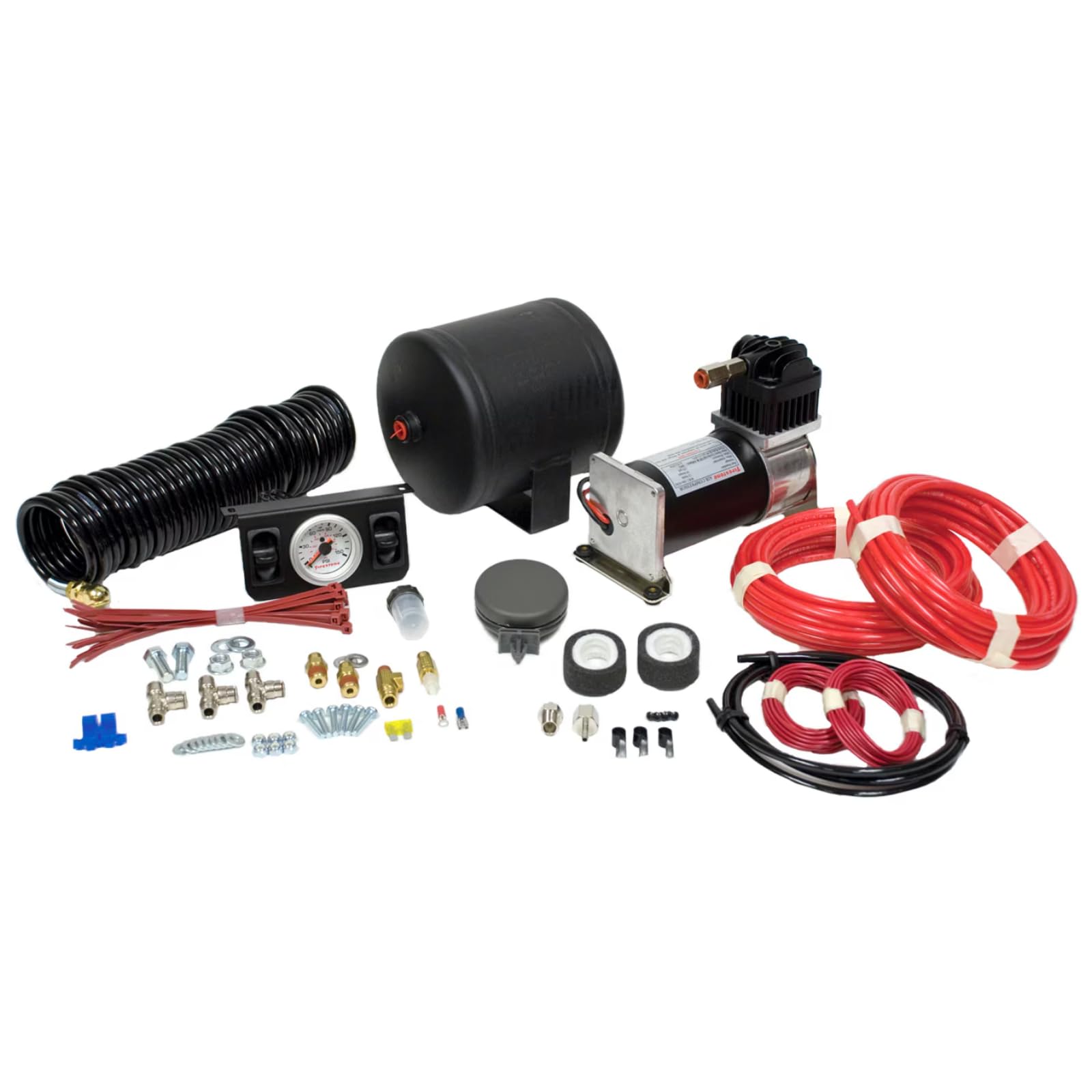 Air Command Firestone 2168 Heavy Duty Compressor with Analog Gauge Kit | Dual Point Fill | Easy to Install | Best for Heavy Loads and Large Trailers | Offers Built-in Air Source