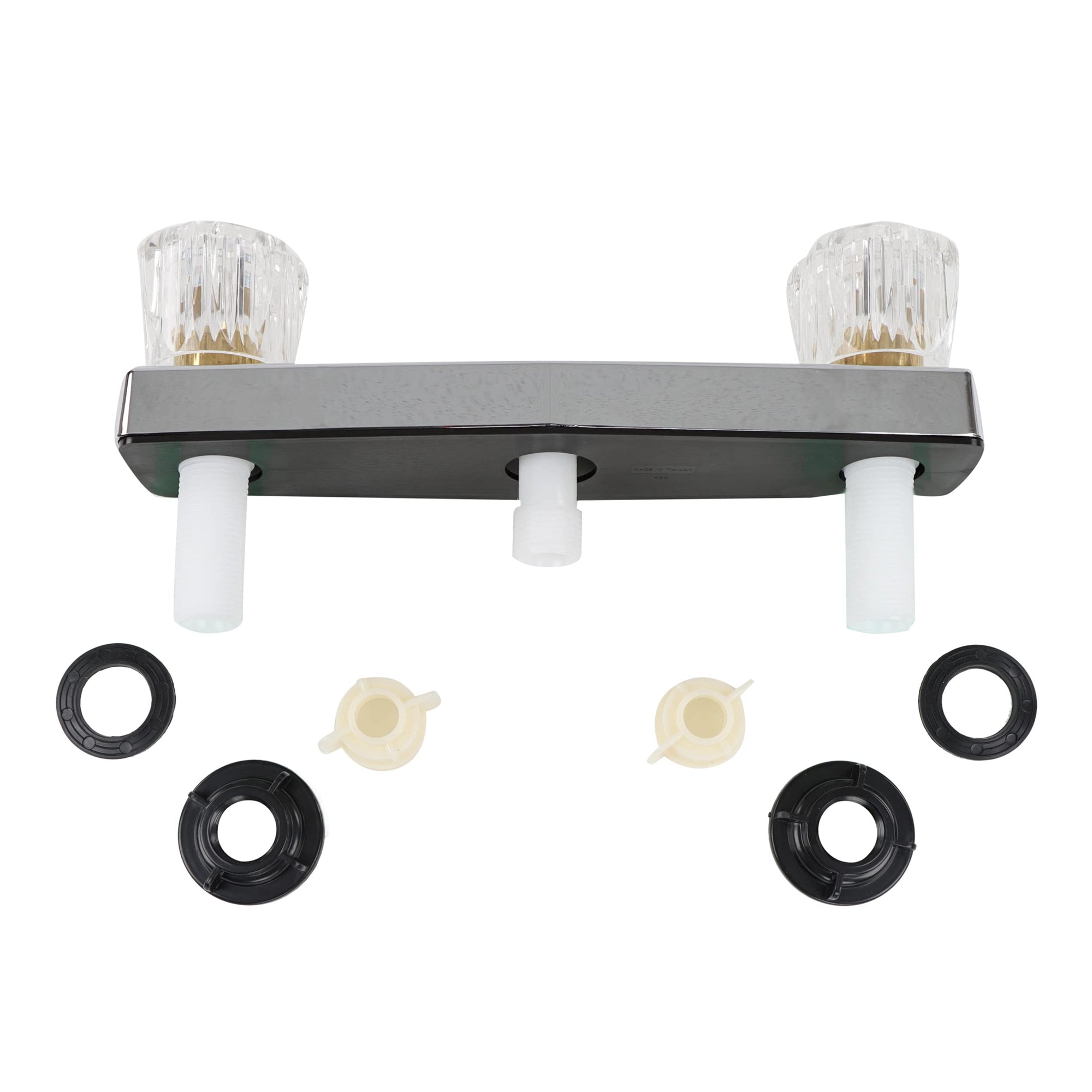Chrome Bathtub Faucet Valve Empire Faucets - 8in Center Installation Bathroom Tub Faucet Valve with Brass Cartridges