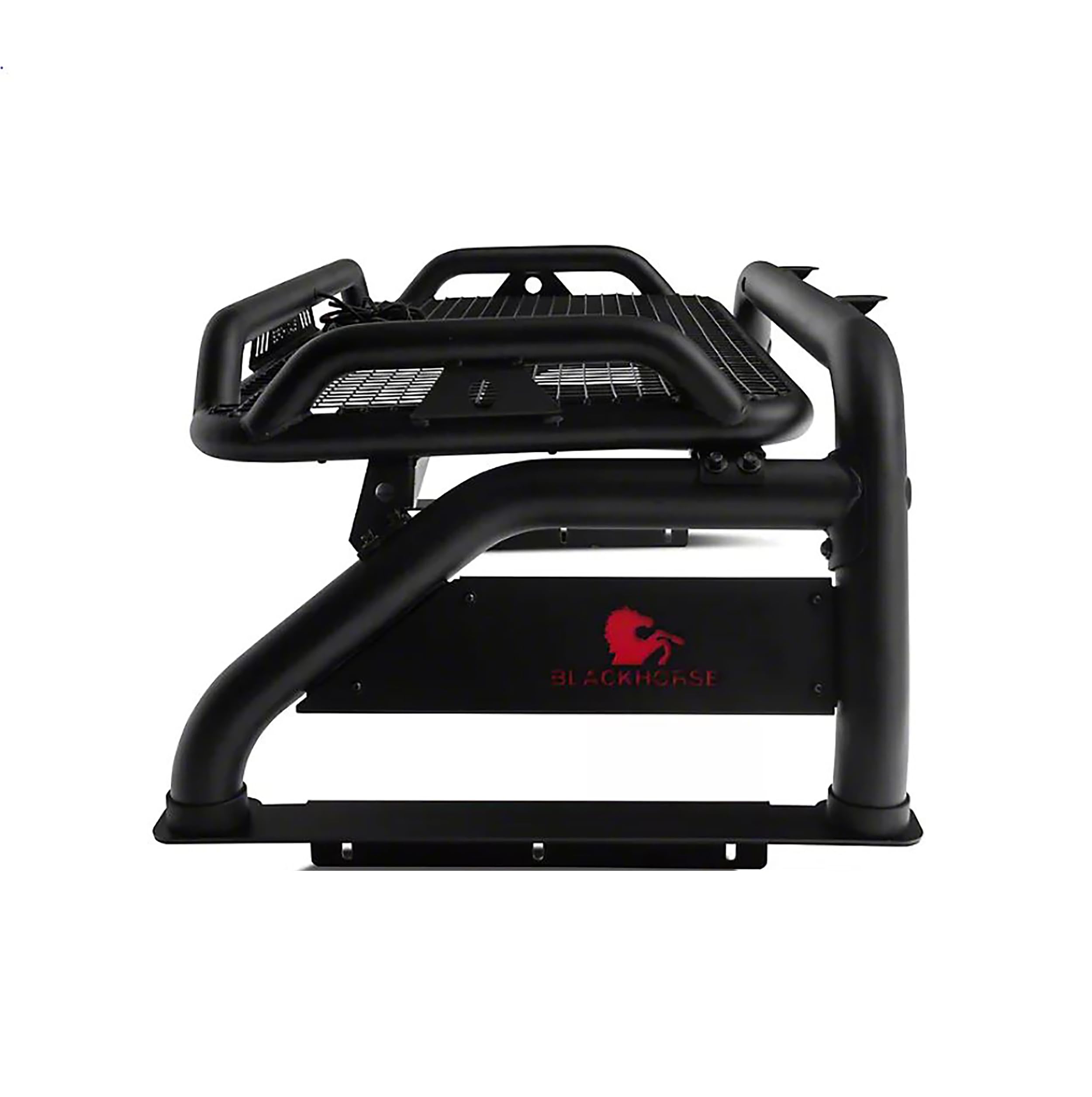 Atlas Roll Bar Black Black Horse Compatible with 1999-2023 Ford F-250 Super Duty|1999-2023 Ford F-350 Super Duty|1999-2023 Ford F-450 Super Duty-RB-BA15B