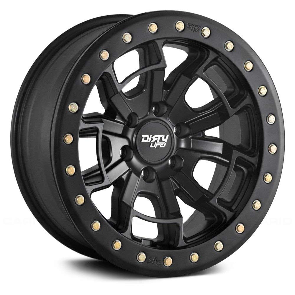 20x9 DT-1, Bolt Pattern: 6x135/, Offset: 12, MATTE BLACK W/SIMULATED RING, set of 1