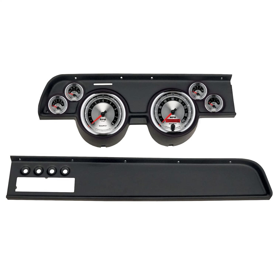 AutoMeter Dash Kit Direct Fit, (3 3/8" X2, 2 1/16" X4), MERC Cougar Ac 67-68, American Muscle (2115-01)