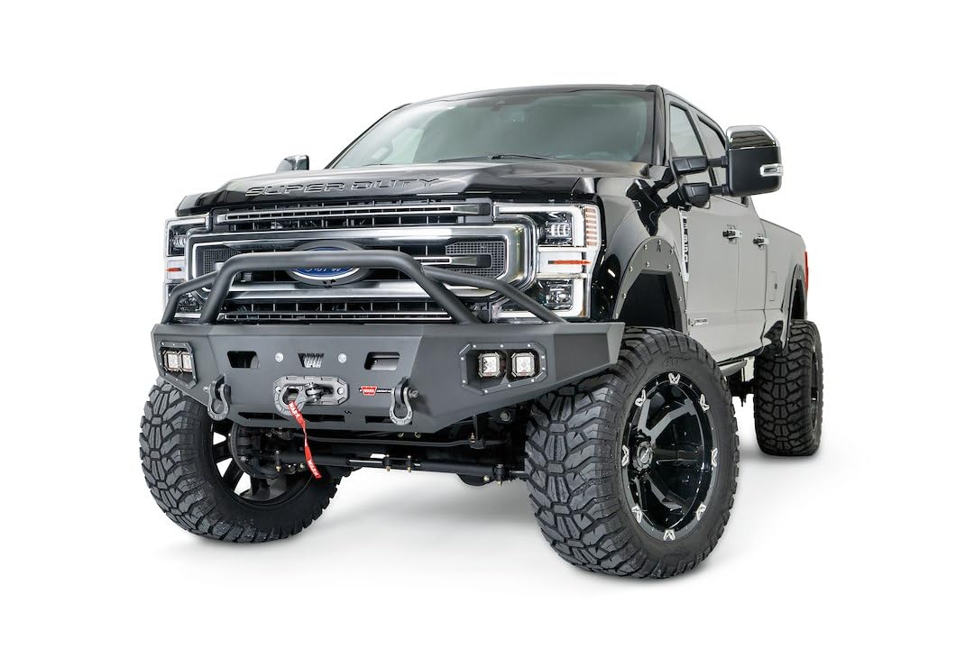 Ascent HD WARN 106918 Front Bumper with Baja Bar, Fits: Ford Super Duty F250 & F350 (2017-2021)