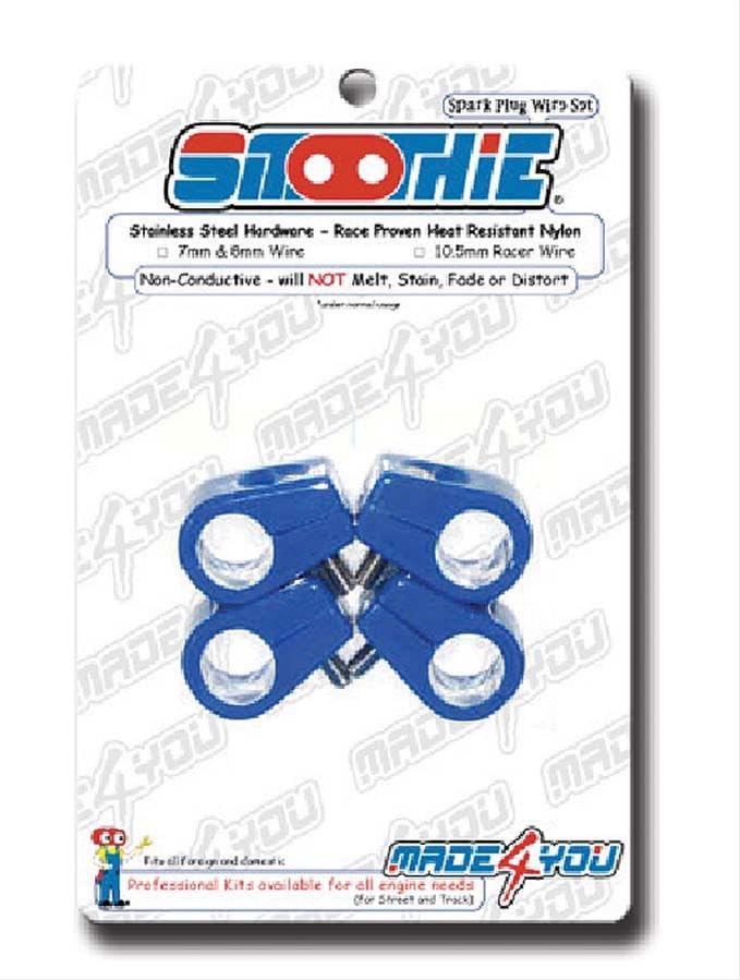 Single Place T-CLAMP, 11/16" (#8AN), 3 Pieces, Blue