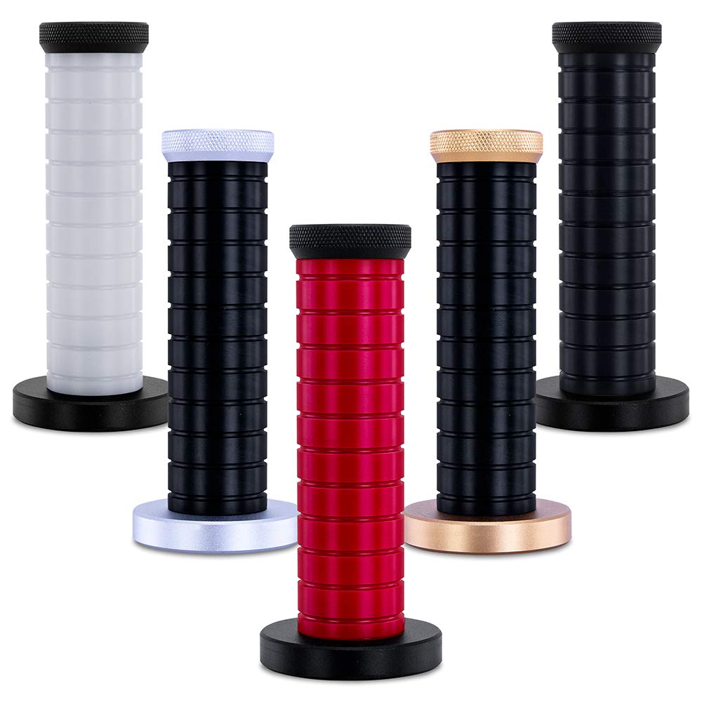 Mishimoto Grip Shift Knob, Black/Silver MMSK-BMXSLBK