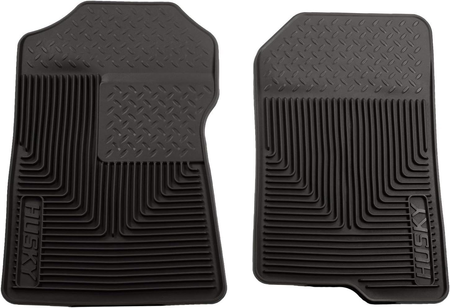 Heavy Duty Husky Liners Front Floor Mats | 1997-2004 Ford F-150 SuperCab/Standard, Black | 51021 Medium