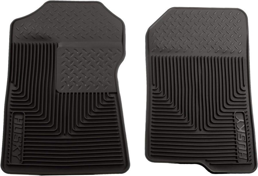 Heavy Duty Husky Liners Front Floor Mats | 1997-2004 Ford F-150 SuperCab/Standard, Black | 51021 Medium