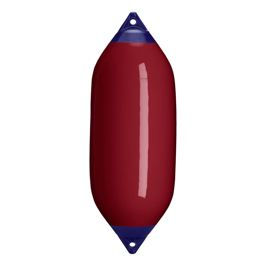 Polyform F-7 Boat Fender F-Series Standard Blue Ropehold - Burgundy