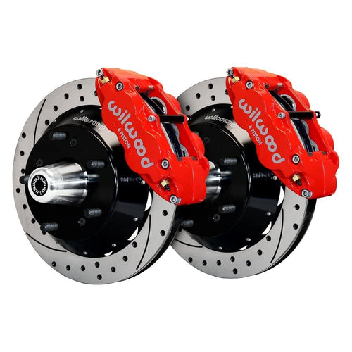 Front Hub Kit FNSL6R, 14.00", Drill, Red