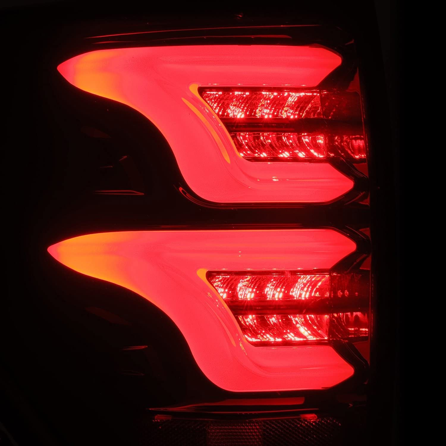 PRO-Series LED Tail Lights Jet Black AlphaRex 09-14 Ford F-150 (Excl Flareside Truck Bed Models)