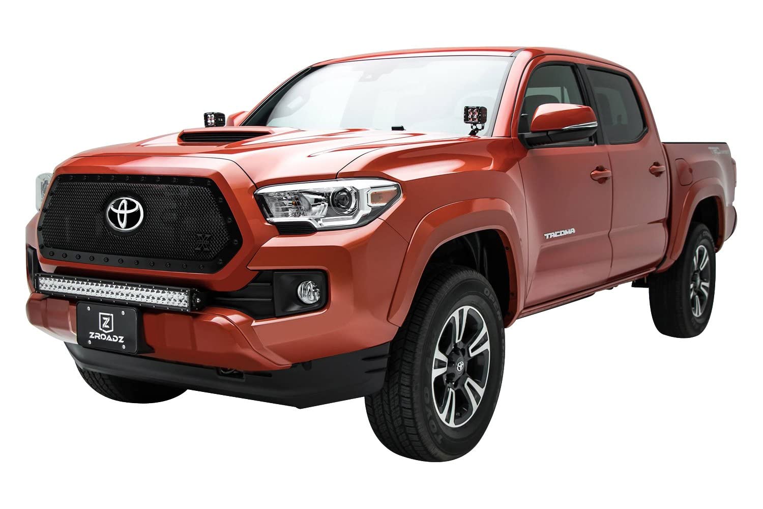 Stealth X-Metal Grille, 2018-2022 Tacoma, Black, 1 Pc, Insert, Black Studs, Does Not Fit Vehicles with Camera - PN #6719511-BR