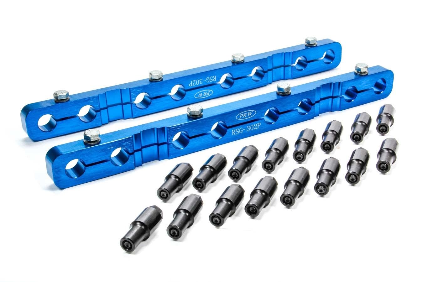 Billet Aluminum PRW Stud Girdle Solid Bar with 3/8" RockerLoc for Ford 260-351W 1962-01