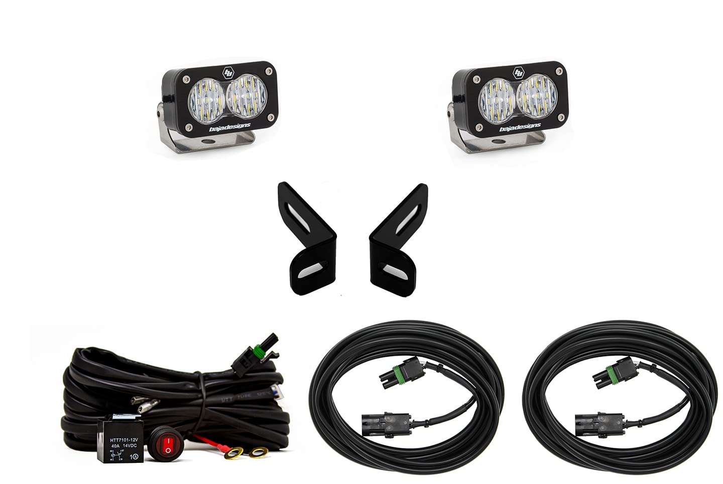 Baja Designs S2 Sport LED Dual Reverse Light Kit for Ford Bronco Sport 2021-23 - Includes Wiring Harness (Wide Cornering Clear Lens)