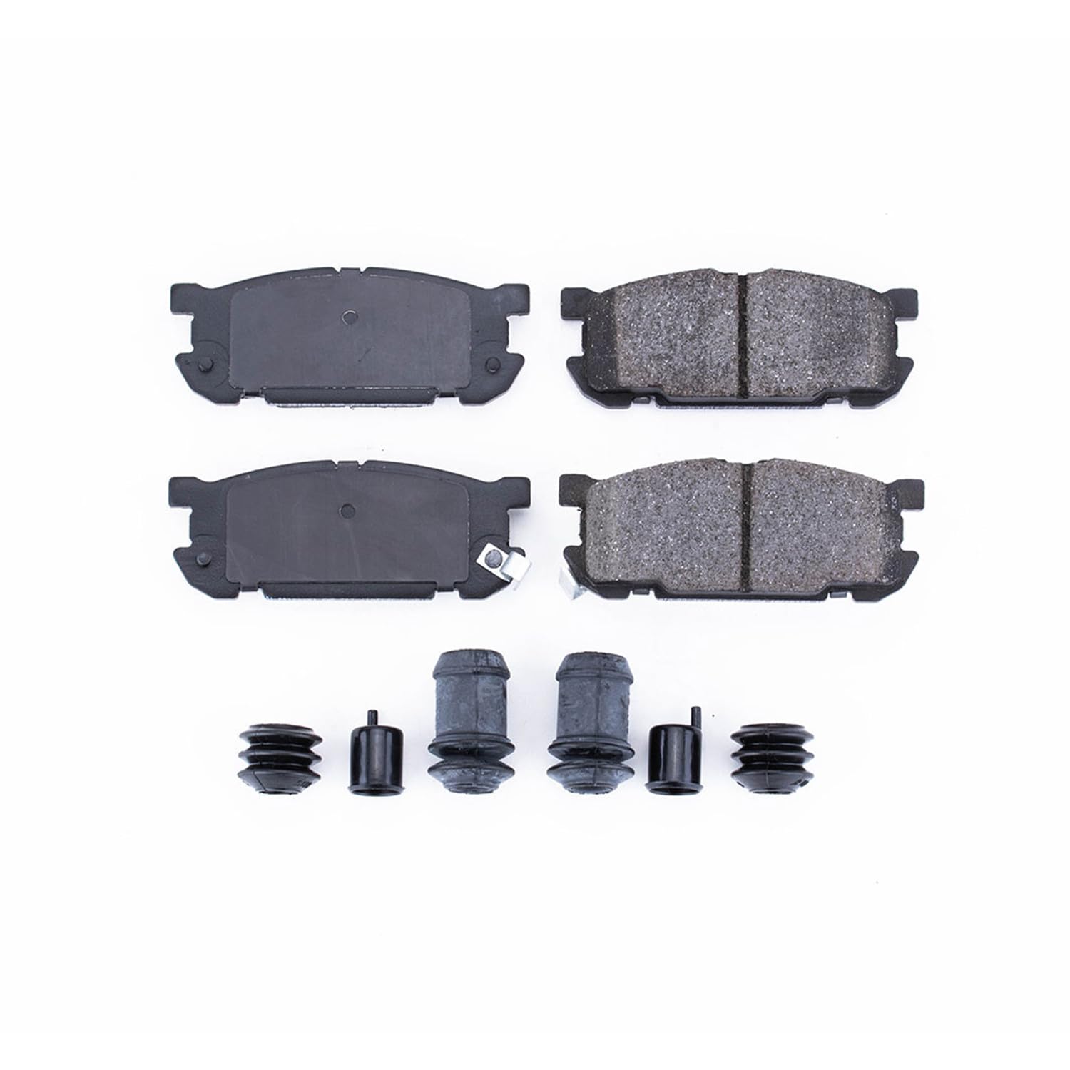 Rear Brake Kit Power Stop For Mazda Miata 2001-05 - Ceramic Brake Pads With Installation Hardware, 17-891