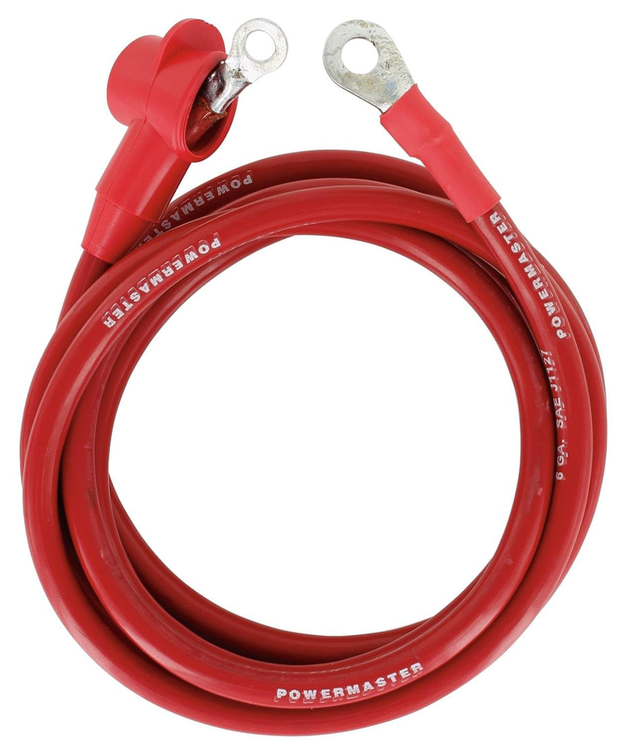 1-525-130 Powermaster Alt Charge Wire 2g 5 ft 5/16 & 1/4 Eyelet