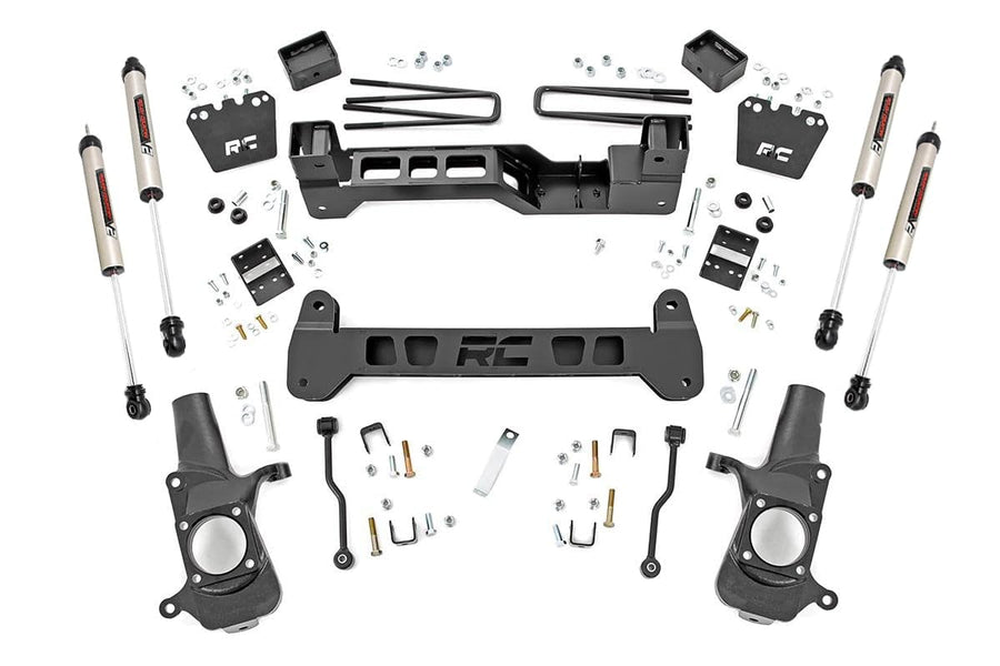 6" Rough Country V2 Lift Kit for 01-10 Chevy Silverado GMC Sierra HD 2WD - 22070