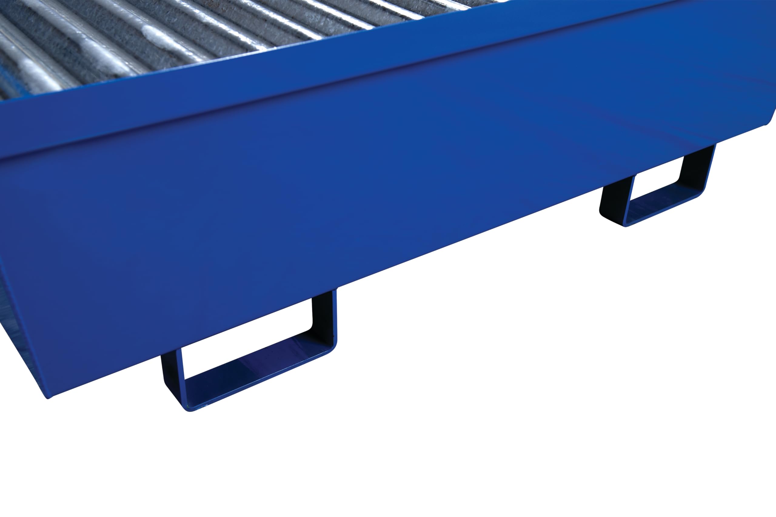 Steel Eagle 2 Drum, 74 Gallon Sump Capacity, Metal Spill Containment Pallet, Without Drain, Blue, Made in The USA, 1620ST