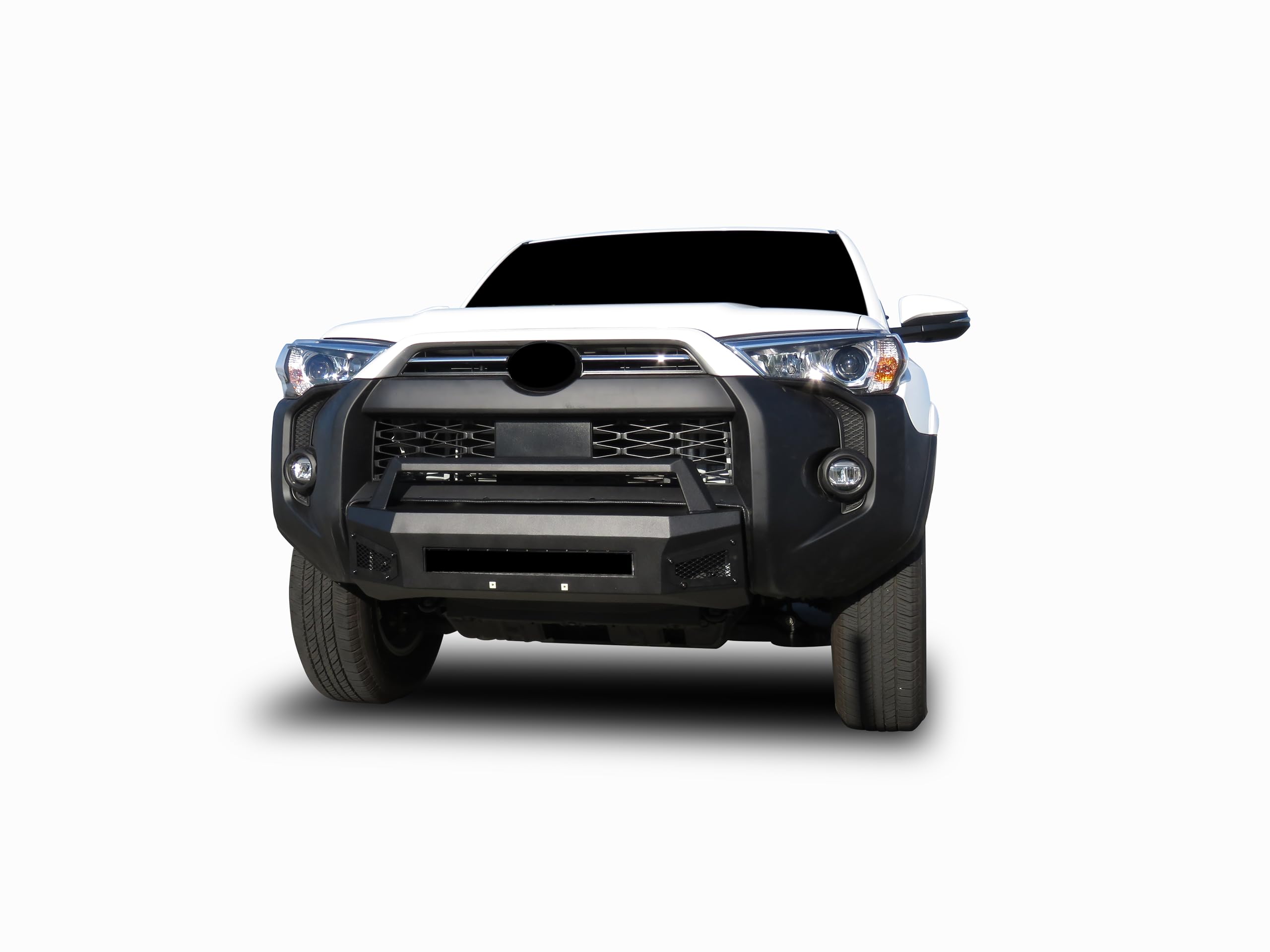 Armour III Black Horse Light Duty Front Bumper Textured Black Compatible with 2014-2024 Toyota 4Runner(Excl. Limited, Nightshade Edition and 22-24 TRD Sport)-AR3LD60NL