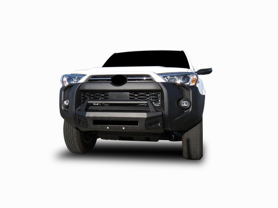 Armour III Black Horse Light Duty Front Bumper Textured Black Compatible with 2014-2024 Toyota 4Runner(Excl. Limited, Nightshade Edition and 22-24 TRD Sport)-AR3LD60NL