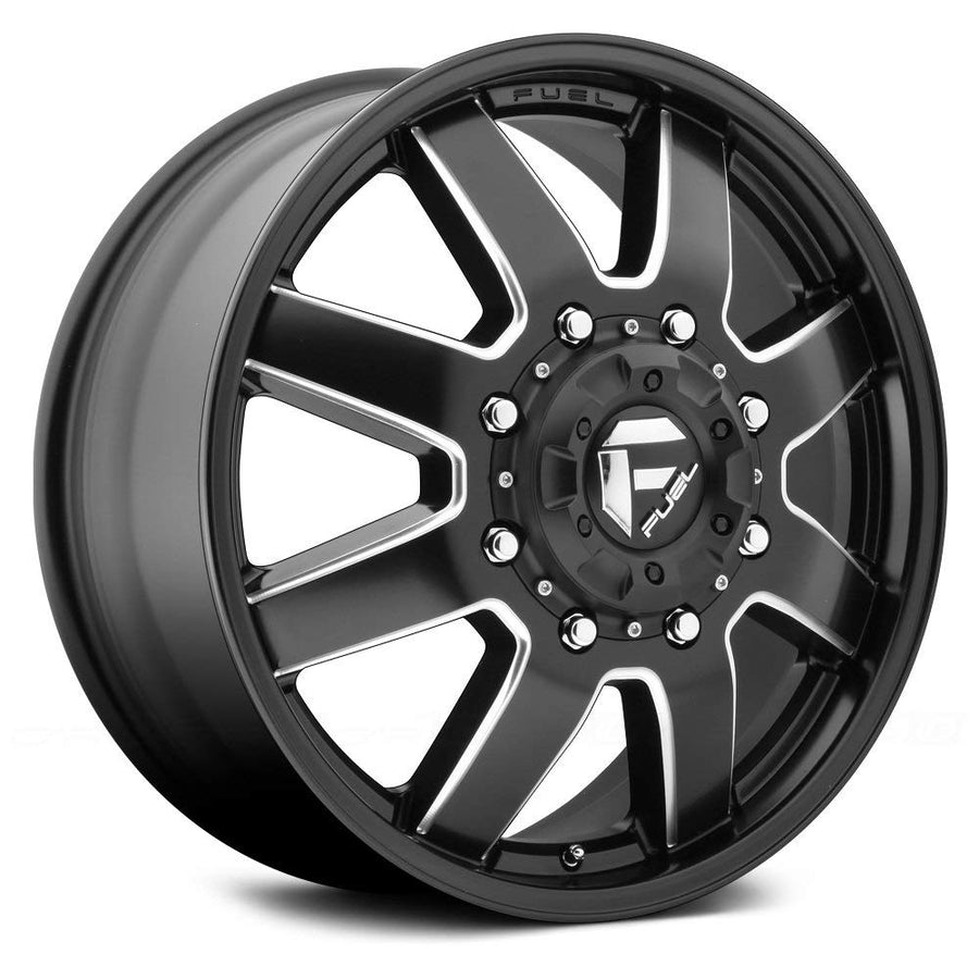 D538 Fuel MAVERICK Black Wheel with Painted and tpms (22 x 8.25 inches /8 x 200 mm, -227 mm Offset)