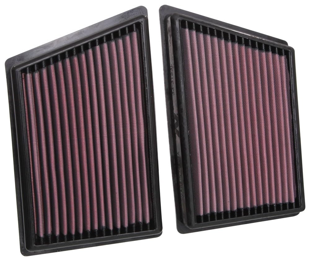 K&N Air Filter Engine: Increase Power & Acceleration, Washable, Premium, Replacement Car Filter: Fits 2019-2020 PORSCHE 911, 33-3153
