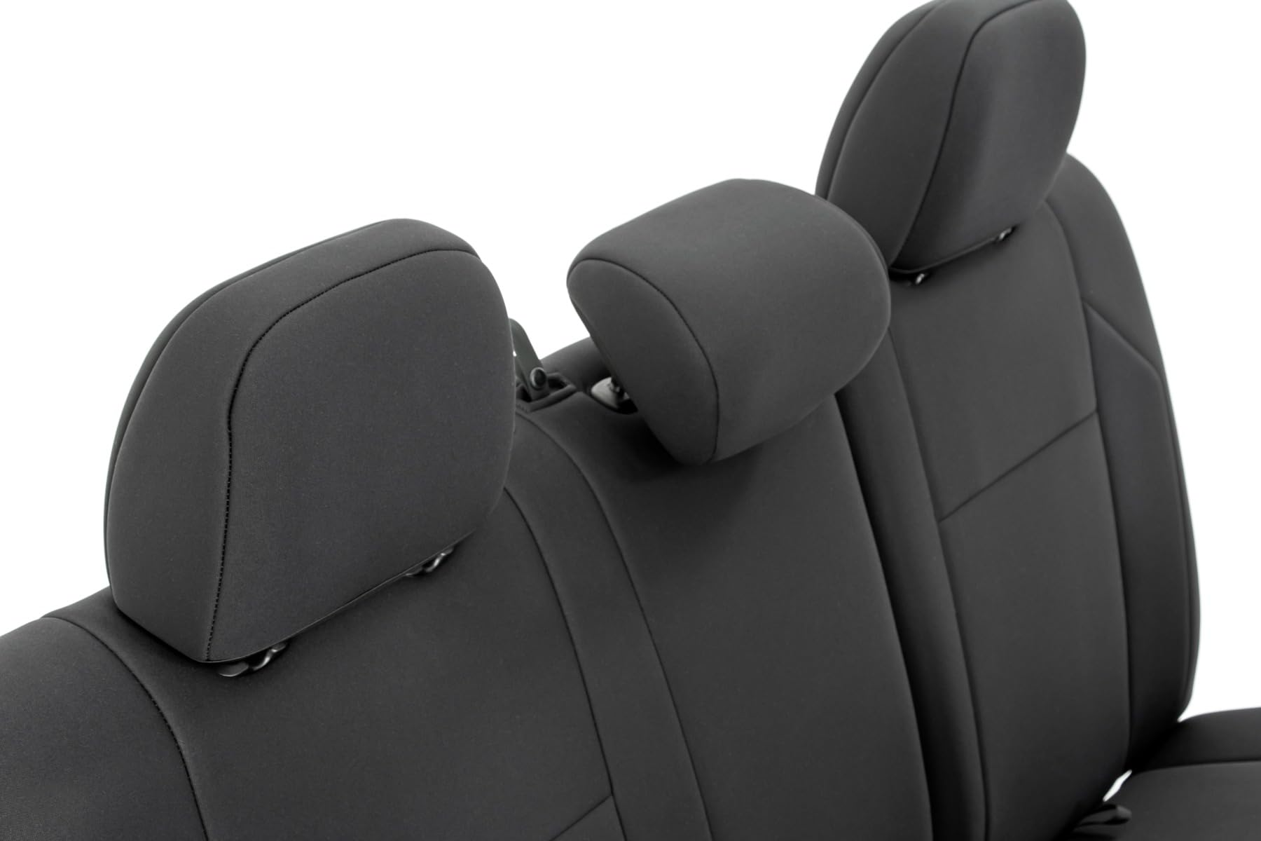 Rough Country Neoprene Seat Covers for Tacoma Toyota (2005-2015) Crew Cab w/No Folding Passenger Seat - Waterproof & UV Resistant, Foam Padded, Front & Rear Seat Cover Set