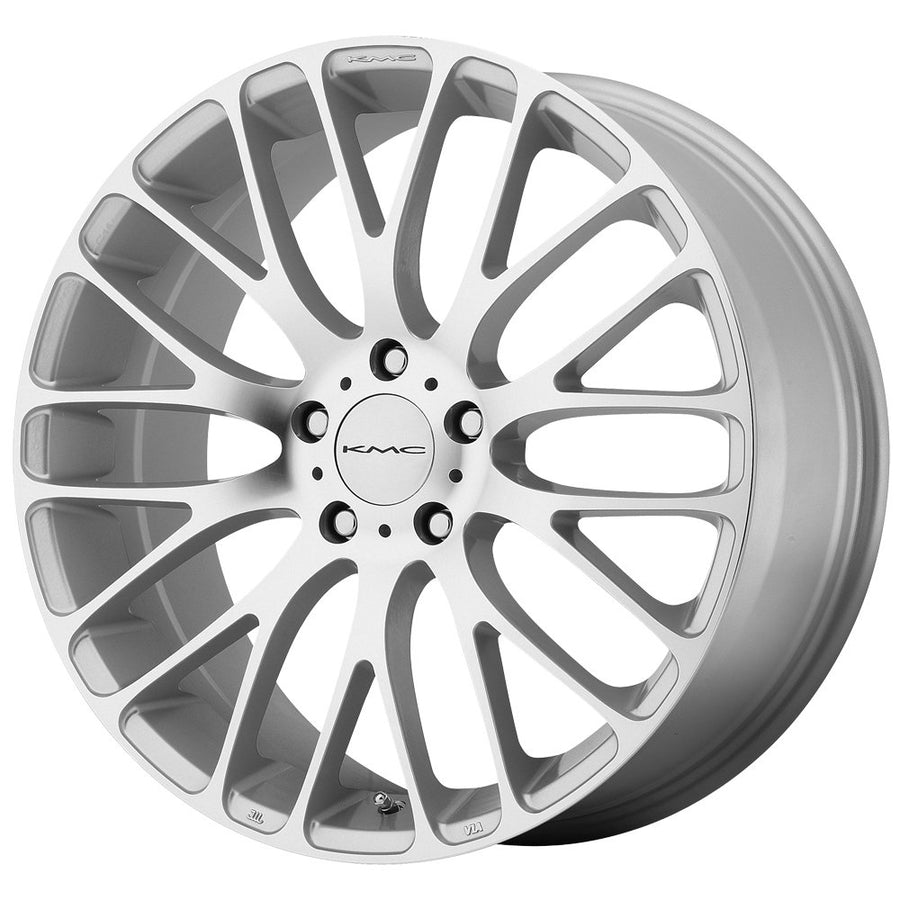KMC Wheels KM693 Silver Maze Wheel with Machined Face (17x7"/5x108mm, +45mm offset)