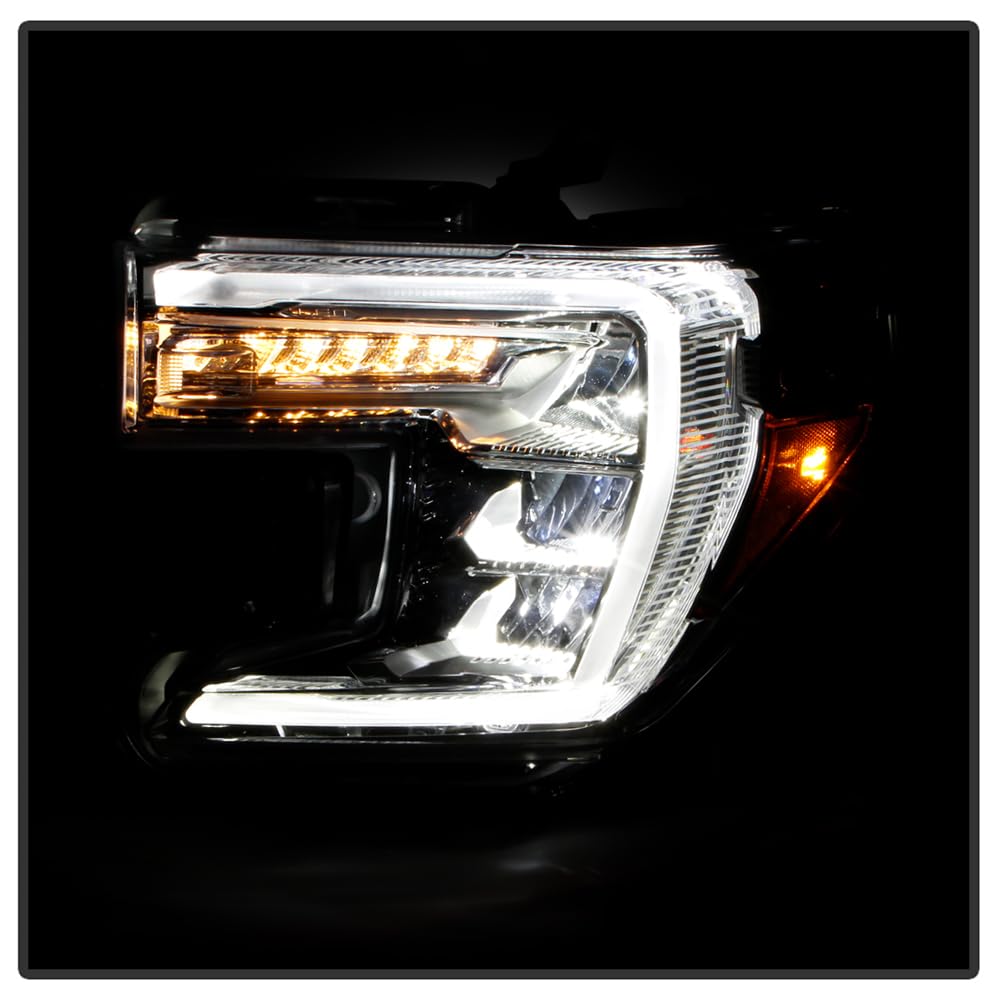 GMC Sierra 1500 19-22 Spyder (POE) Full LED w/LED Signal high Low Beam Headlight - OE Left