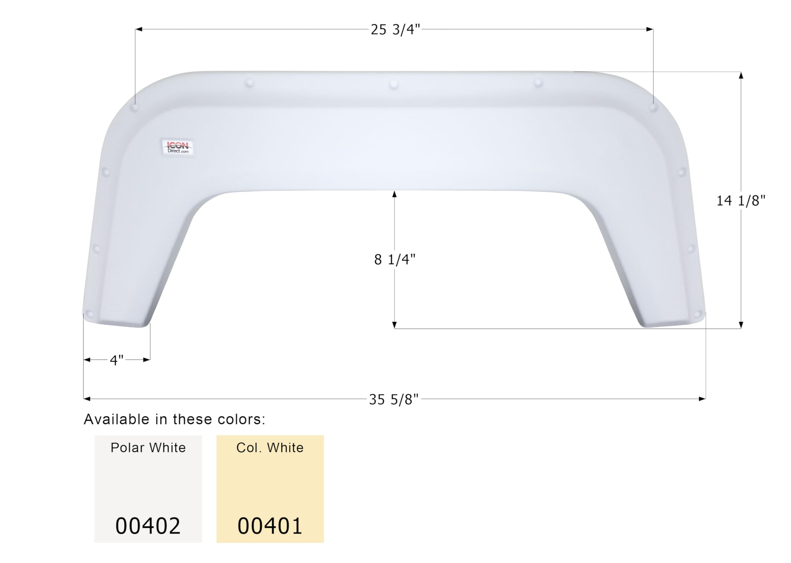 Fender Skirt ICON, Single, FS370, Colonial White