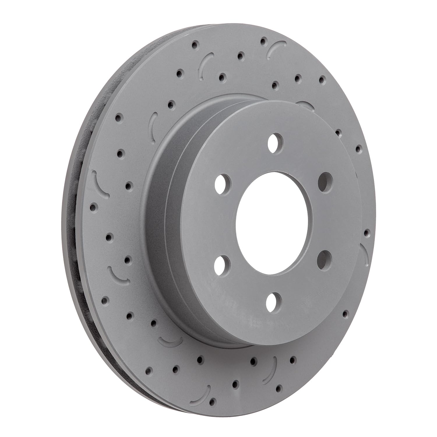 Talon Cross-Drilled and Slotted Vented Rotor, Hawk Performance Brakes, 11.3 in. Diameter, 2.53 in. Height