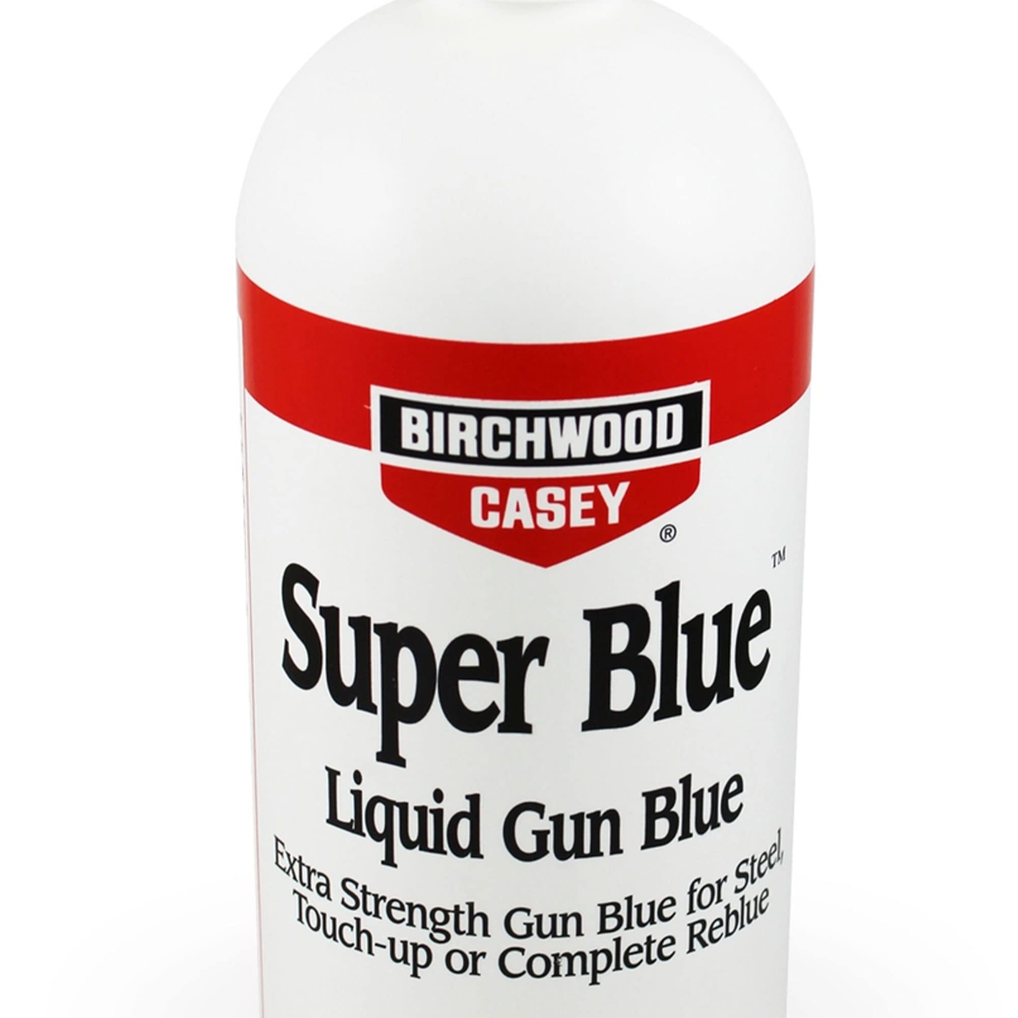 Birchwood Casey Liquid Gun Blue Super Blue with Double Strength Design for Rifles, Pistols, Revolvers, Shotguns, and Other Firearms, Blue
