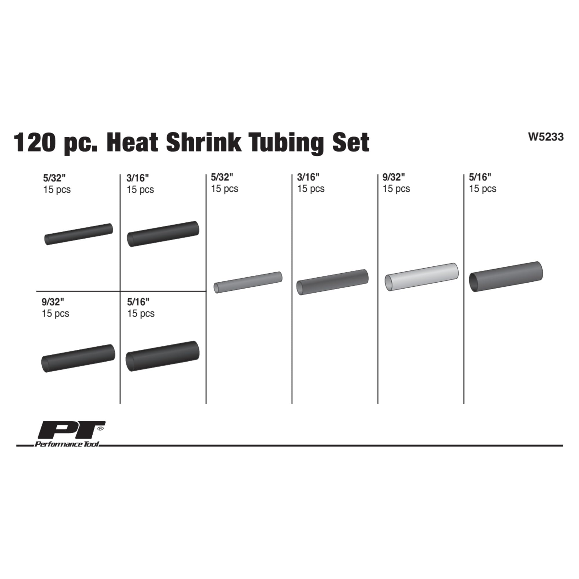 Heat-Shrink Tubing Assortment Performance Tool W5233