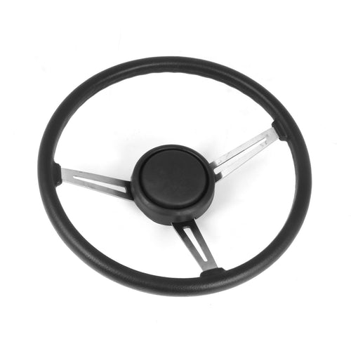 18031.08 | Omix-Ada Steering Wheel Kit, Leather | OE Reference: 8133026K | Fits 1976-1995 Jeep CJ/Wrangler