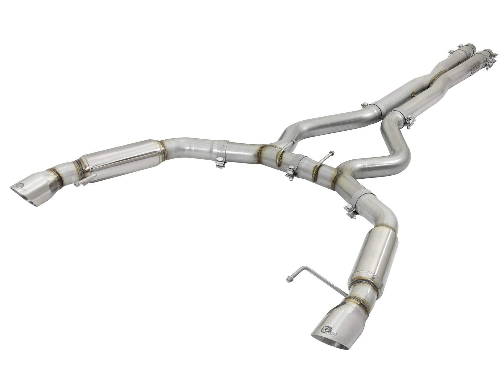 Mach Force-Xp aFe Power 49-33088-P Cat-Back Exhaust System with Muffler (Polished Tip), 1 Pack