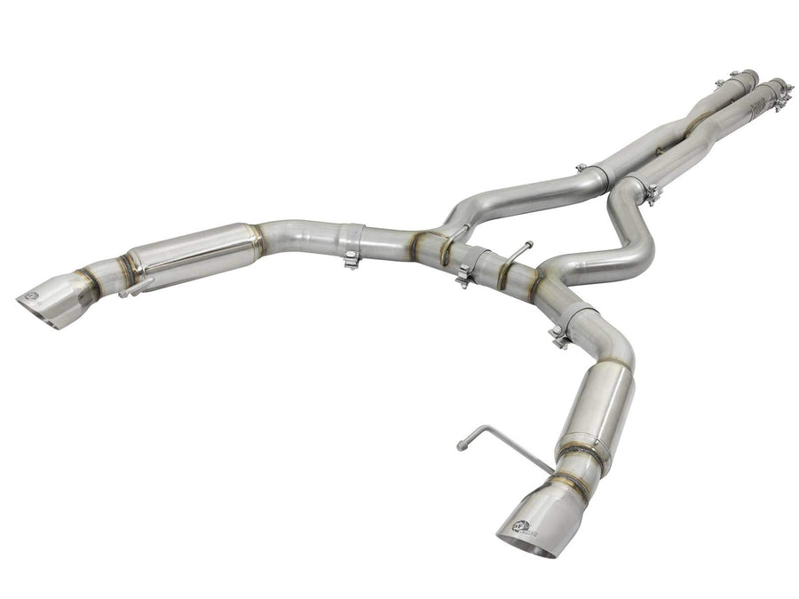Mach Force-Xp aFe Power 49-33088-P Cat-Back Exhaust System with Muffler (Polished Tip), 1 Pack