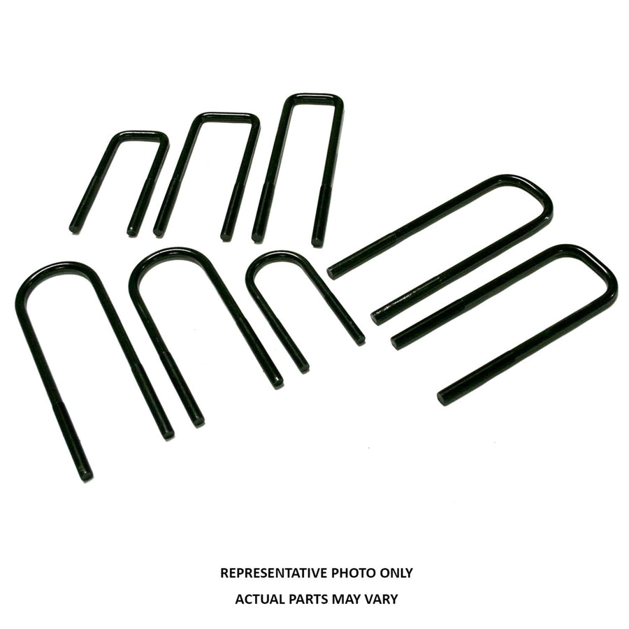 RealTruck Superlift Suspension U-Bolt Kit | Round U-Bolts 5/8 x 3-5/8 x 17 | 11674 | 4 Pack of U-Bolts with Hardware