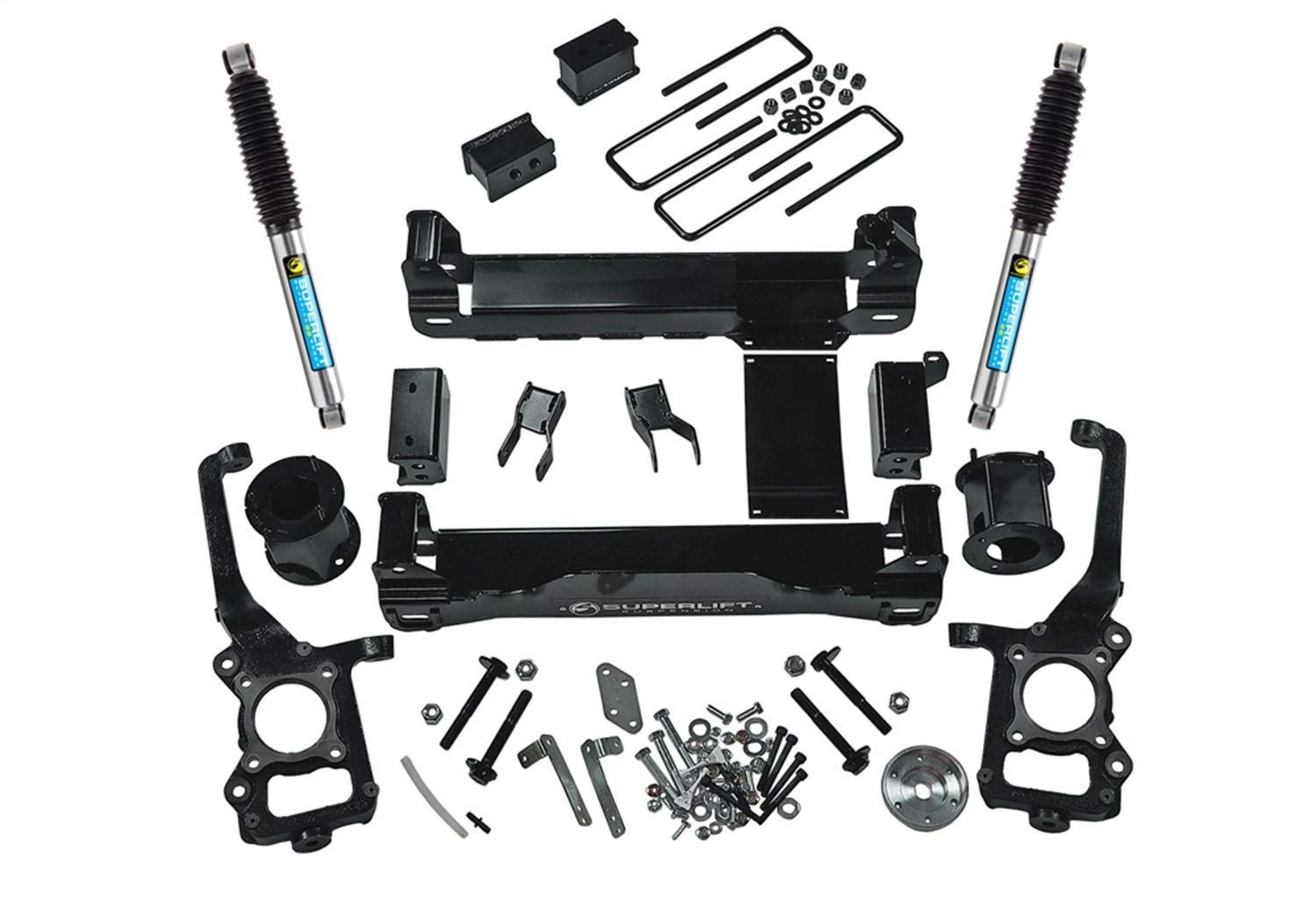 SUPERLIFT SUSPENSION RealTruck 6" Lift Kit for Ford F-150 | Complete Lift Kit with Rear Bilstein 5100 Series Shocks | K127B | Fits 2015-2020 Ford F-150 4WD