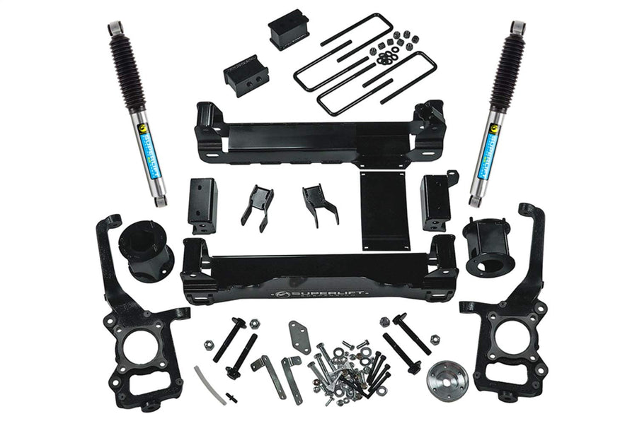 SUPERLIFT SUSPENSION RealTruck 6" Lift Kit for Ford F-150 | Complete Lift Kit with Rear Bilstein 5100 Series Shocks | K127B | Fits 2015-2020 Ford F-150 4WD
